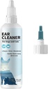 כלב וחתול אוזניים נקי יותר - Gentle Otic Solution for Dogs & Cats - Petאוזן Wash for Wax, Debris & Odor - Itch Relief, Non-Irritating Formula - 4 oz