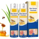 2 PCS PsoriaHeal Bee Venom Psoriasis Treatment Spray, Psoriasis Relief Spray, Bee Venom Psoriasis Spray, Pure Bee Venom תיקון Spray, Beeom for All Skin Types