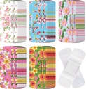 120 Pcs בד Adhesive Bandages Bulk Assorted Shapes and Patterns Small Colorful Pretty fabric Bandages with non Stick Pad 3 x 1 Inch for Cuts Wound Scrapes Women(Floral)