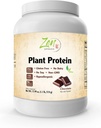 תוספי זן - Plantחלבון-Chocolate 510G 1.1LB -Powder - 23 גרמים של חלבון פרי -Vegan, Low Net Carbs, non Milk, Gluten Free, Lactose חינם, No Sugar הוסיף, Soy Free, כשר, non-GMO