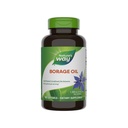 Nature's Way Borage Oil, Cold Pressed & Unrefined, תוסף GLA, 300 מ"ג GLA ו 440 מ"ג Linoleic Acid לכל משרת, 60 Softgels (Packaging May Vary)