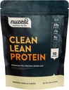 Nuzest - אבקת חלבון פי - חלבון נקי Lean, אבקת חלבון צמחי טבעוני צמחי מבוסס חלבון, חלב חינם, Gluten חינם, GMO חינם שקד, Smooth Vanilla, 8.8 oz oz