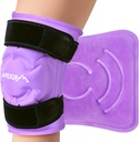 APEXUP Ice Pack for Knee Pain Relief, ראפ גדול לאחר ניתוח, גמיש גל קר Pack for Injuries, Pain Relief for Back, Shoulder, Elbow, Ankle and Leg (Purple, L 1PK)