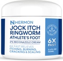 Jock Itch Antifungal Cream, Ringworm Treatment for Humans, Psoriasis Treatment, Psoriasis Scalp Treatment, Ringworm Cream for Humans, Foot & Body Balm, מספק הקלה Soothing 100g