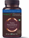 Pure Trans Resveratrol 500 מ"ג עם Bio Perine Anti Aging Skin Care Antioxidant תוספת עבור בריאות הלב & Daily Immune תמיכה 30 Veg כמוסות