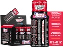 All Black Everything Energy Shots | 12 Pack | 300mg Caffeine | ברי ברסט | Zero Sugar | Energy Focus Supplement
