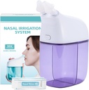 מערכת ההשקה של נאסל עם 30 Saline Packets, Sinus Rinse Machine, Nose Sinus ניקויer Machine with Water Tank & Waste Collection Tank - Violet