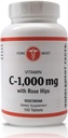 Holistic Health ויטמין C עם רוז HIPS 1000 מ"ג טבליות, ויטמין C Tablet עבור Boosting Immunity, שמירה על לחץ דם אופטימלי, ותגובה מזיקה יותר, 100 טבליות