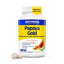 Enzymedica Papaya Gold, Enzymes Advanced Digestive Enzymes with Natural Organic Papaya & Chlorophyll for wideve Digest Support, High Potency Bromelain & Papain, טבעוני, Mint, 60 טבליות Chewable