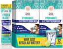 GuruNandahydration Support drink Mix - אלקטרוליט אבקת Packets עבור Dehydration, פעילות גופנית ואנרגיה - לא תוספת Sweeteners, non-GMO, לימון טבעי Lime Flavor - 12 Count (0.56 oz כל אחד)