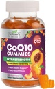 CoQ10 חניכיים למבוגרים - Coenzyme Q10 100 מ"ג Per המשרת - 3X כוח, תוספת גבוהה Absorption Antioxidant for Heart Health Support & Energy Production - Co Q10 (Coq 10) תוספים - 120 מסטיקנים