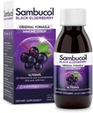 Sambucol Black Elderberry Syrup - Sambucus Elderberry Syrup, Black Elderberry נוזל, Immune Support, Elderberry סירופ לילדים ומבוגרים, אנטיoxidants, גלטן חינם - פורמולה מקורית, 4 Fl Oz Oz