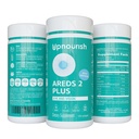 UpNourish areDS 2 Plus עין ויטמין תוסף, AreDS 2 Zinc Free Formula with Lutein, Zeaxanthin, Saffron, Astaxanthin & DHA - 120 רכות