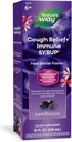 דרכו של הטבע Sambucus Cough Relief +(1) Immune Syrup*, Feel Better Faster(1), פרוב קליני פרובנס דרום אפריקה גרניום, עם Elderberry לחלץ, ויטמין C & Zinc, 8 Oz (Packaging May Vary)