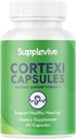 Cortexi שמיעה תומך פורמולה - אוזן טינטון הקלה לרינג אוזניים, Tinnitus תוסף ושומע ויטמינים כדי לעזור להשתיק את רעש, בטוח וכמובן, 60 קפסולות (1)