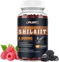 Shilajit Gummies 2000mg - Shilajit Pure ההימלאיה אורגני לגברים ונשים 85 + Trace מינרלים שילאג'יט Resin with Ashwagandha, Maca, Black Seed Oil - אנרגיה, המוח, Immunity, Sugar Free Raspberry 60ct 60ct