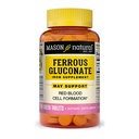 מייסון Natural Ferrous Gluconate - תומך Red Blood Cell Formation, Gentle על תוסף ברזל Stomach, 100 טבליות
