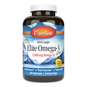 קרלסון Elite אומגה 3 Gems, 1600 מ"ג אומגה 3 עם EPA & DHA, שמן דגים נורבגי Wild-Caught, Lemon Flavor, 90 Softgels