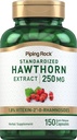 Piping Rock הותורן ברי קפסולות | 250mg | 150 Pills | Herb Extract Supplement