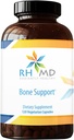 RHMD העצם תומך תוספת גבוהה Absorbable חומרים מזינים Calcium Malate, Magnesium, Zinc Bisglycinate Chelate, ויטמין D + K - Non-GMO, Soy Free (120 קפסולות צמחוניות)