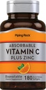 ויטמין C Plus Zinc, 180 Quick Release Softgels