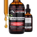 האימפריה האבודה Herbs Ashwagandha Spagyric Tincture - נוזל טיפות תמצית שורש לגברים, נשים, שינה, Cortisol - הטוב ביותר Ashwagandha תוסף USA Grown אורגני (2 fl oz)