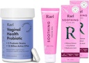 Rael Bundle - Probiotics תוספים לנשים, Enzymes העיכול, Urinary Tract Health (30 יום אספקה) & Soothing Vulva Gel - pH Balance Feminine Wash (1.7 Fl Oz, Pack of 2)