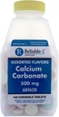 Calcium 500 מ"ג Generic עבור Tums Assorted פירות טבליות Chewable צ'ירוקים כוח קבוע Antacid עבור Acid Indigestion, Heartburn, Sour Stomach 150 טבליות Chewable לכל בקבוק החבילה של 4 Pack של 4