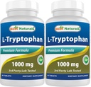 Best Naturals L-Tryptophan 1000 מ"ג 60 טבליות (60 Count)