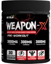 Weapon-X Pre-Workout אבקה עם 21 רכיבים פעילים - 3 טפסים הטובים ביותר של קריטין, AAKG, Beta-Alanine, Caffeinated | משאבות, Viens Popping, Energy, Focus & Power (30 משרתים (Mango)