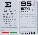 NOYOC 2 Pack Pocket Eye Chart, 2 ב 1 Snellen & רוזנבאום Chart, 6.5x3.5 Inches, Handied Double Sided ניילון low Vision Card for Eye Testings (2 Pack 6 Feet)