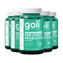 Goli Nutritional תוסף, Pre+Post+Probiotics Gummy - 300 Count - 3in-1 Gluten-Free, טבעוני, non-GMO, ו- Gelatin-Free.