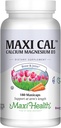 Calcium 1000 מ"ג תוסף עם ויטמין D3 (1000 IU) ומגנזיום (500 מ"ג) - עצם, שיניים ותמיכה משותפת לגברים ונשים - 180 קפסולות - Maxi Cal על ידי Maxi Health