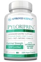 מוסמך מדע Pyloriprin - תמיכה מתקדמת עבור בטן בריאה - Zinc L-Carnosine, Probiotic, Broccoli Sprout, Deglycyrrhated Licorice - 60 קפסולות - חודש אחד אספקה - טבעוני