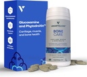 תוספי בריאות העצם - Phytodroitin, Glucosamine, ויטמין D3 K2 & Calcium תוסף - Cartilage, שריר ותמיכה משותפת תוספת - כוח העצם טבעוני (60 Count)