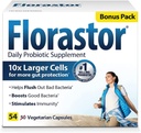 פלורטור יומי Probiotic תוספת לנשים וגברים, פרובנס לתמיכה בבריאות העיכול, Saccharomyces Boulardii CNCM I-745 (50 קפסולות), Pack of 4