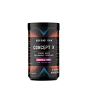 BeYOND RAW Concept X, Clinically Dosed Pre-Workout אבקה מכיל קפאין, L-Citrulline, Creatine, Beta-Alanine, Sweet & Tart Flavor, 20 משרתים