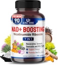 NAD+ תוספת עם Nicotinamide Riboside NR, Transveratrol, Quercetin - תמיכה ב- Cell Energy, Longevity, Aging *USA Made & Tested * (90 Count (Pack of 1))