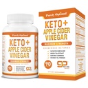 Purely Optimal Keto BHB & Apple Cider Vinegar קפסולות - תוספי קטון אקסוגניים עם אמא לתמיכה Ketosis, איכות חיים בריאה וסך הכל - 90 קפסולות