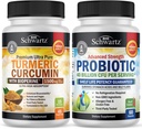 Turmeric Curcumin 1500 מ"ג 45 Count + Probiotic 40 מיליארד CFU 60 Count