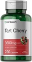 Horbäach Tart Cherry לחלץ קפסולות | 3600 מ"ג | 220 Pills | Non-GMO, Gluten Free | המסורתי תוסף צמחי