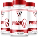 NutraRize (3 Pack) Vigor 8 עבור גברים, Vigor 8 גלולות זכר Enhancing פורמולה, Vigor שמונה קפסולות תוספת מבחן Boost, ויגורו8 Sta Booster ביקורות Hory Goat Weedטונגkat Ali (180 קפסולות)