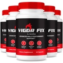 (5 Pack) Vigor Fix Male Supplement, VigorFix Pills for Men, Daily Nutrition for Total Health and Wellness, Vigor קבוע תמיכה קפסולות עבור ביטחון ואנרגיה, ביקורות (300 קפסולות)