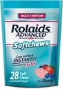 Rolaids Advanced Antacid Plus Anti-Gas Softchews, 28 הרוזן, מעורב ברי, צרבת גז הקלה