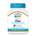 המאה ה-21 זינוק Chewable Withc & B6 - Cherry, 90 Count