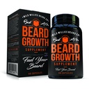 Manskape Co Beard Growth ויטמינים לגברים על ידי וויליס פרוע - באופן טבעי צמיחת שיער מהירה יותר - 60 קפסולות עם biotin - Grow a Thicker, Fuller Beard ו- Mustache Today