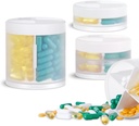 3 Pack גדול גלולות מארגנת ו- Pill Dispensers להגדיר בגדלים שונים