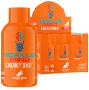 Gorilla Mode Energy Shots (6-Pack) - משקאות אנרגיה עבור פוקוס משופר ואנרגיה, סוכר ללא תשלום, מהיר-פעוט פורמולה עם ויטמינים ופלטים טבעיים (Orange Rush)
