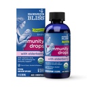 Baby Elderberry Drops, Immune Support with ויטמינים, Prebiotics, Zinc & Organic Echinacea, Age 4 חודשים +, 3 Fl Oz (36 משרתים)