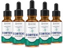 Justified Laboratories (5 Pack) Cortexi Ear Drops Cortexi Healthy Eardrum Oil תומך אוזניות בריאות של שמנים אתריים 5 בקבוקים